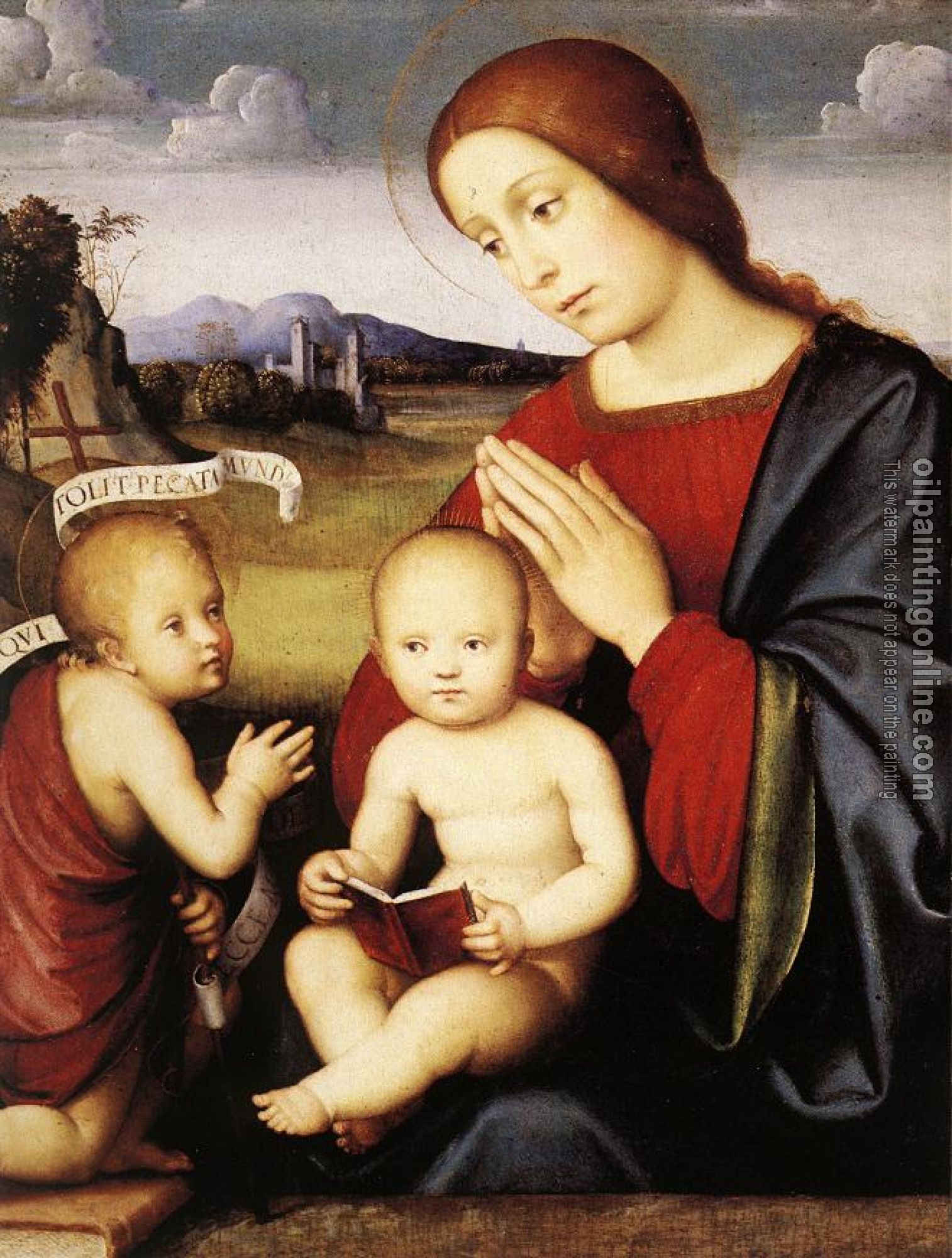 Francia, Francesco - Madonna and Child with the Infant St John the Baptist